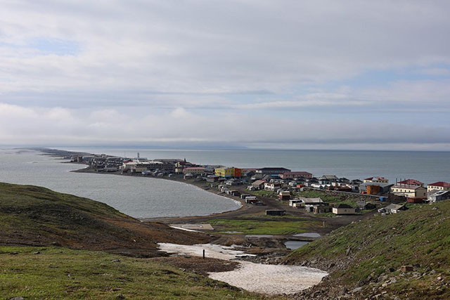 Uelen, one of the villages surveyed in Chukotka, Russia. Credit- Eugenia Bragina WCS